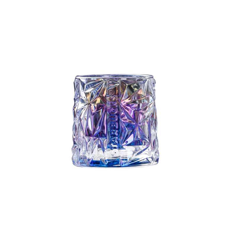 Starbucks 300ml Diamond Cut Glass